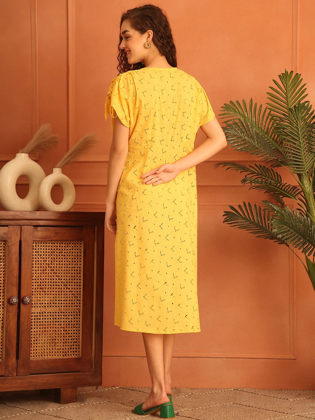 Flare Yellow Maxi/Full Length Dress